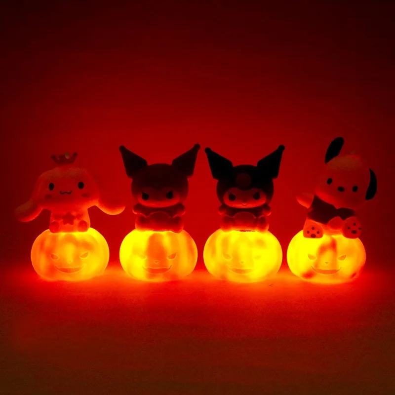 Sanrio Anime Kuromi My Melody Pumpkin Lantern Cartoon Cinnamoroll Pochacco Halloween Fun Toy Children's Gift