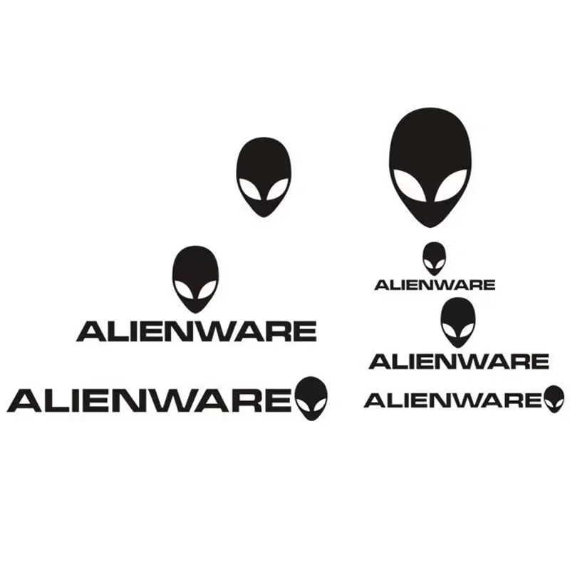 Imagem -05 - Alien Logotipo Adesivo de Metal para Celular Laptop Case Teclado Adesivo de Metal