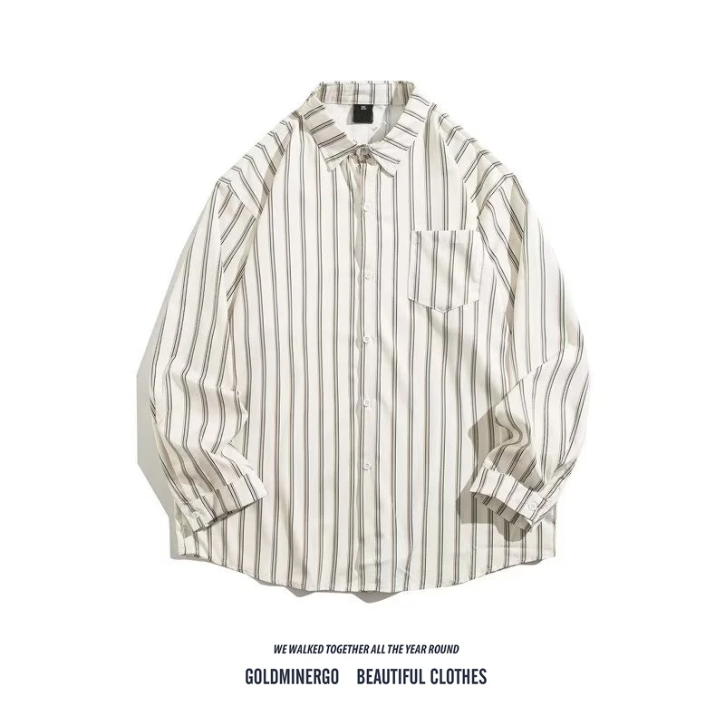 

Мужская длинная повседневная куртка в стиле ретро-джинсовый лук с полосатым узором, свободного кроя, модная, цветная, драпированная верхняя одежда