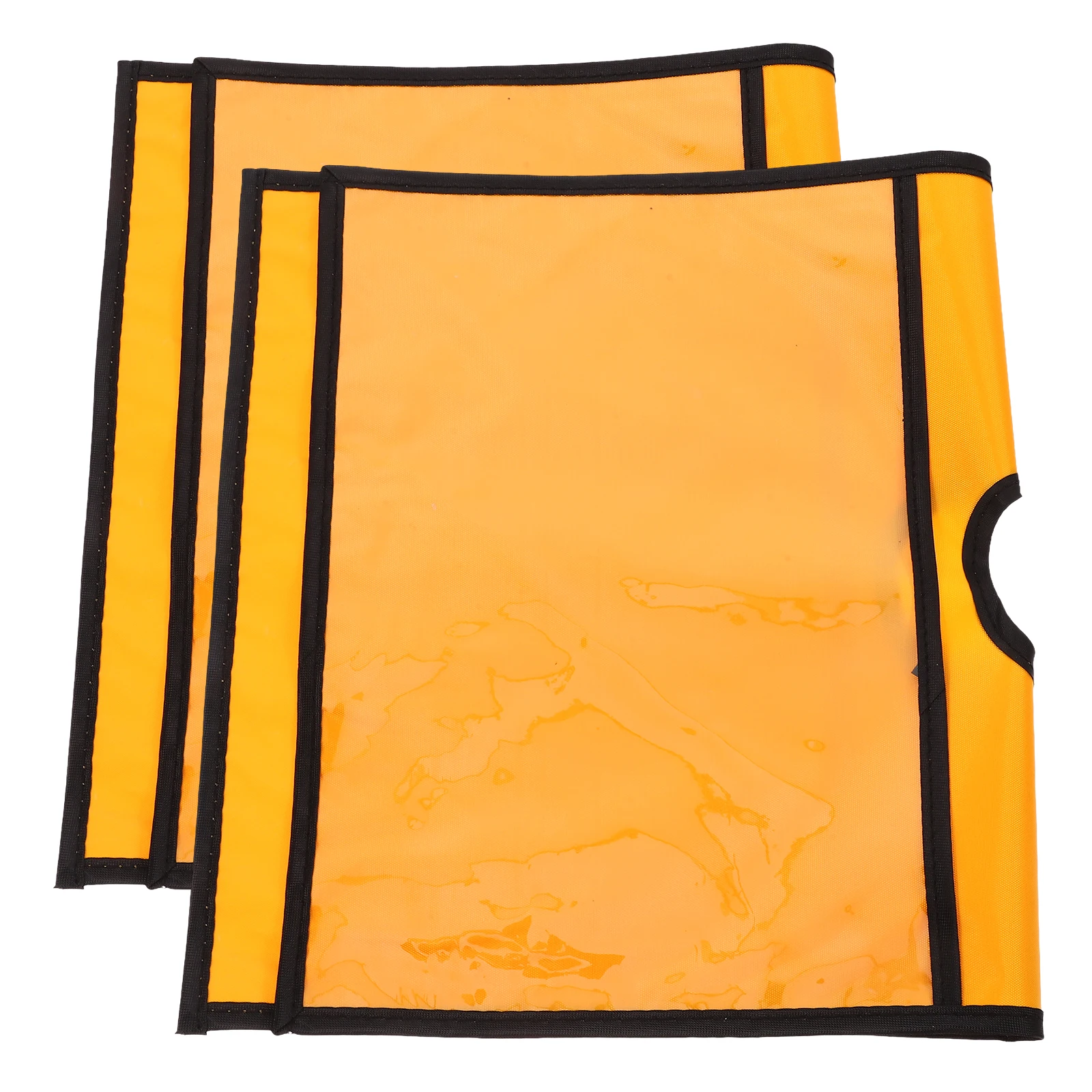 

2pcs Traffic Cone Sleeves Orange Safety Sign Covers with Pocket for Warning Signal Training Visible Cone