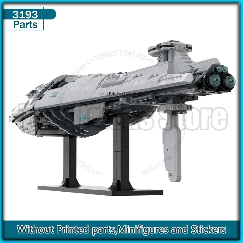 Klocki konstrukcyjne Space MOC Klasy Dauntless Heavy Cruiser Model w skali 1:1455 Klocki DIY Kolekcja Kreatywne zabawki Prezent świąteczny