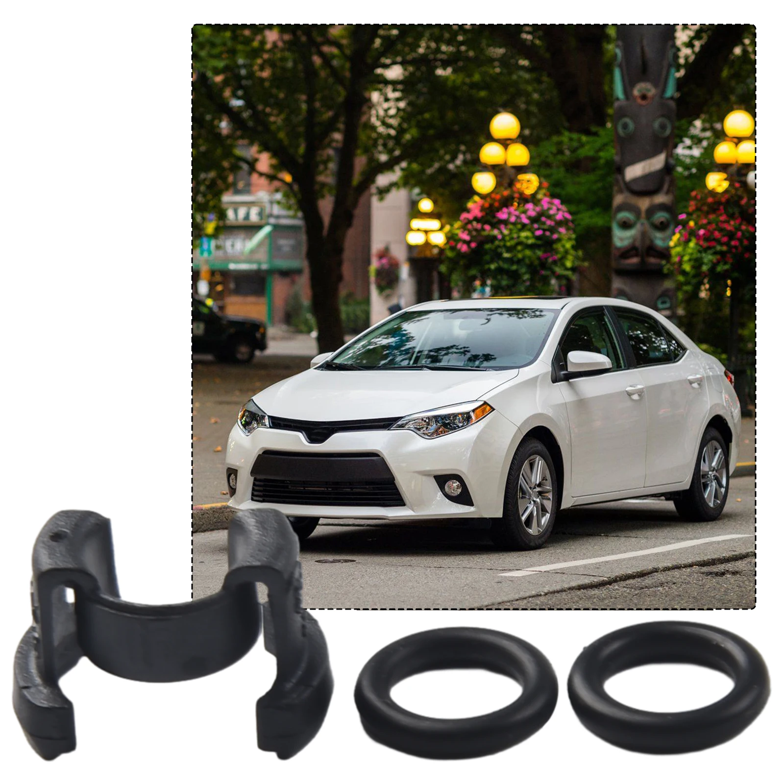 1 Set 88718-1E150 A/C Condenser Hard Line Lock Clamp Clip For Toyota 2018-2022 Air Conditioning Pipeline Clips Replacement Parts
