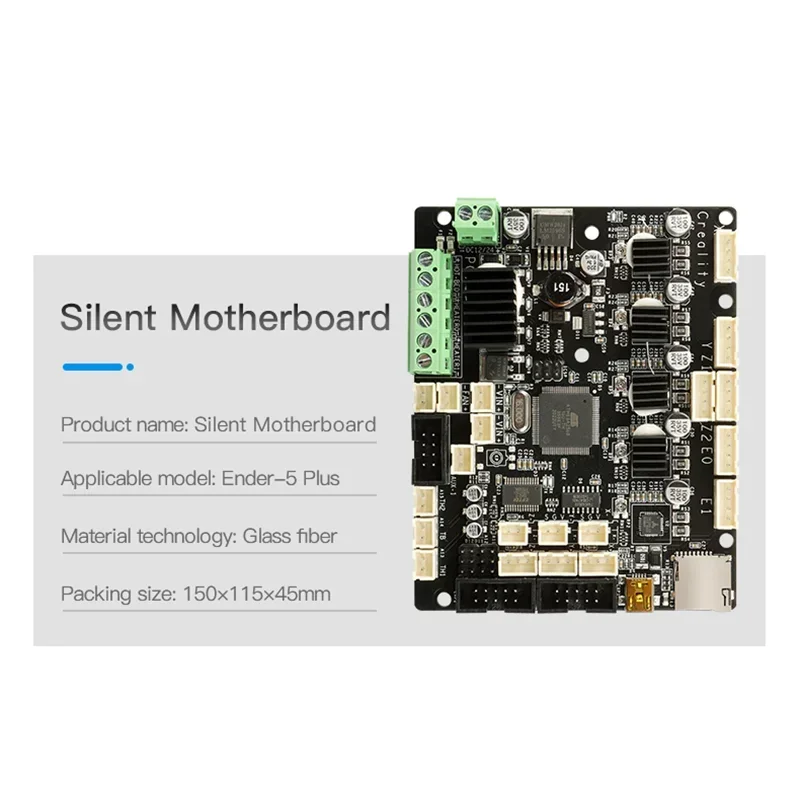 Creality Official Ender 3 Silent Mainboard 32 Bits V 4.2.7 Vision Motherboard For Ender 3/V2/S1/S1 Pro Mainboard 3D Printer Part