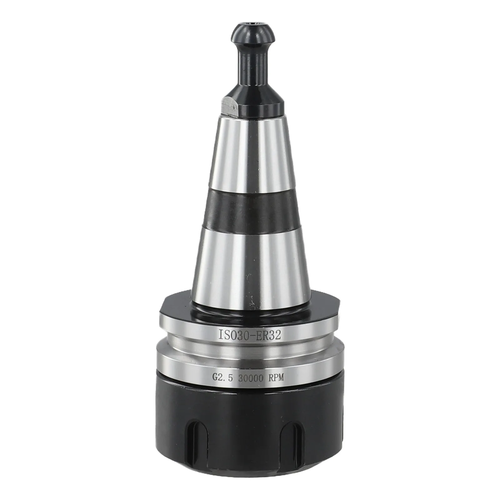 

Balance Collet ER32 Tool Holder CNC Machining Setup Silver And Black Machining Tool Part For Drilling Machines