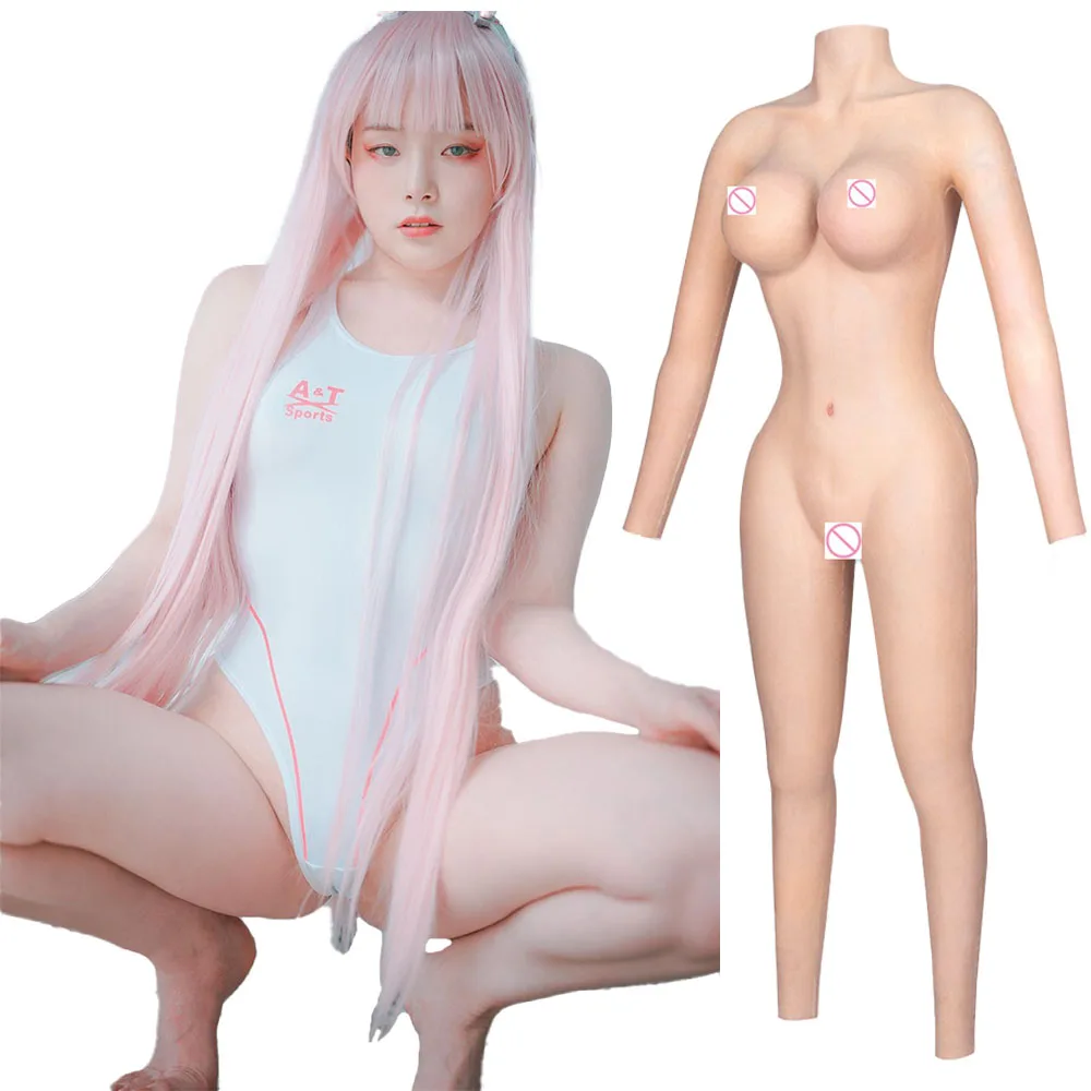 

Silicone Full Bodysuit with Arms,Seamless Fake Breast Forms, Comfortable for Cosplay,Crossdressing,Transgender- Private Shipping