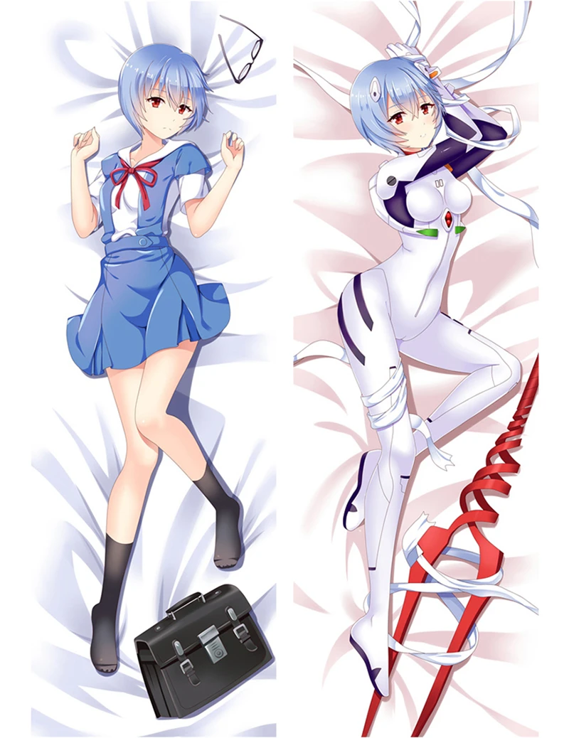 

Anime NEON GENESIS EVANGELION EVA Ayanami Rei Peach Skin Dakimakura Pillow Case Cosplay Hugging Body Cartoon