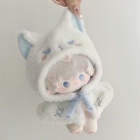 Plush Cloak 10cm Cotton Doll Clothes Dress Up Cute 20cm Doll Clothes Outfit Blue Suit Doll Clothes Set Doll Accessories