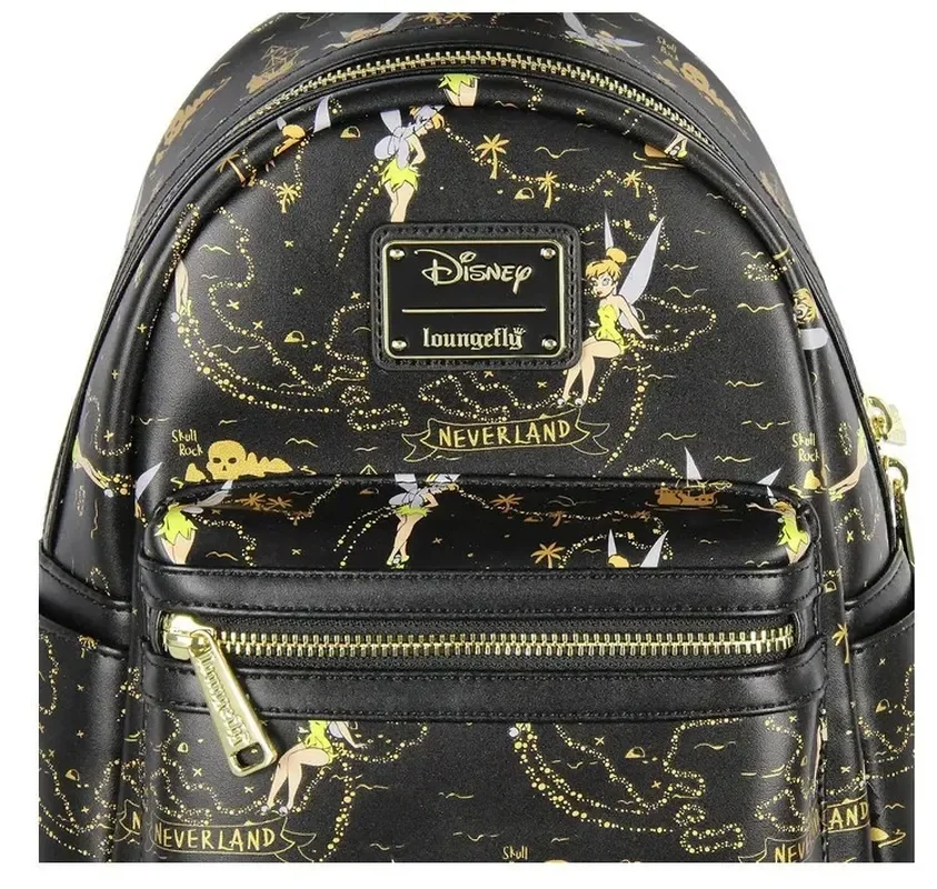 In Stock Disney Loungefly Jingle Fairy Cute Girl Princess Schoolbag Student Leisure Bag Loungefly Backpack Cute Children\'s Bag