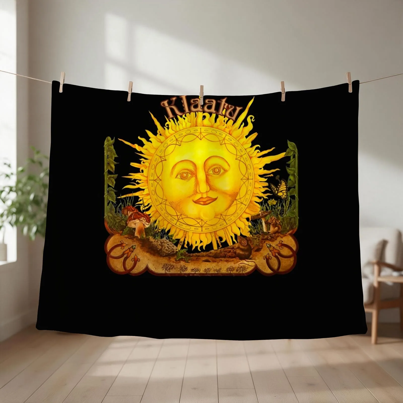 Klaatu T-shirt classique Throw Blanket couch cozy soft plush fuzzy picnic outdoor blanket