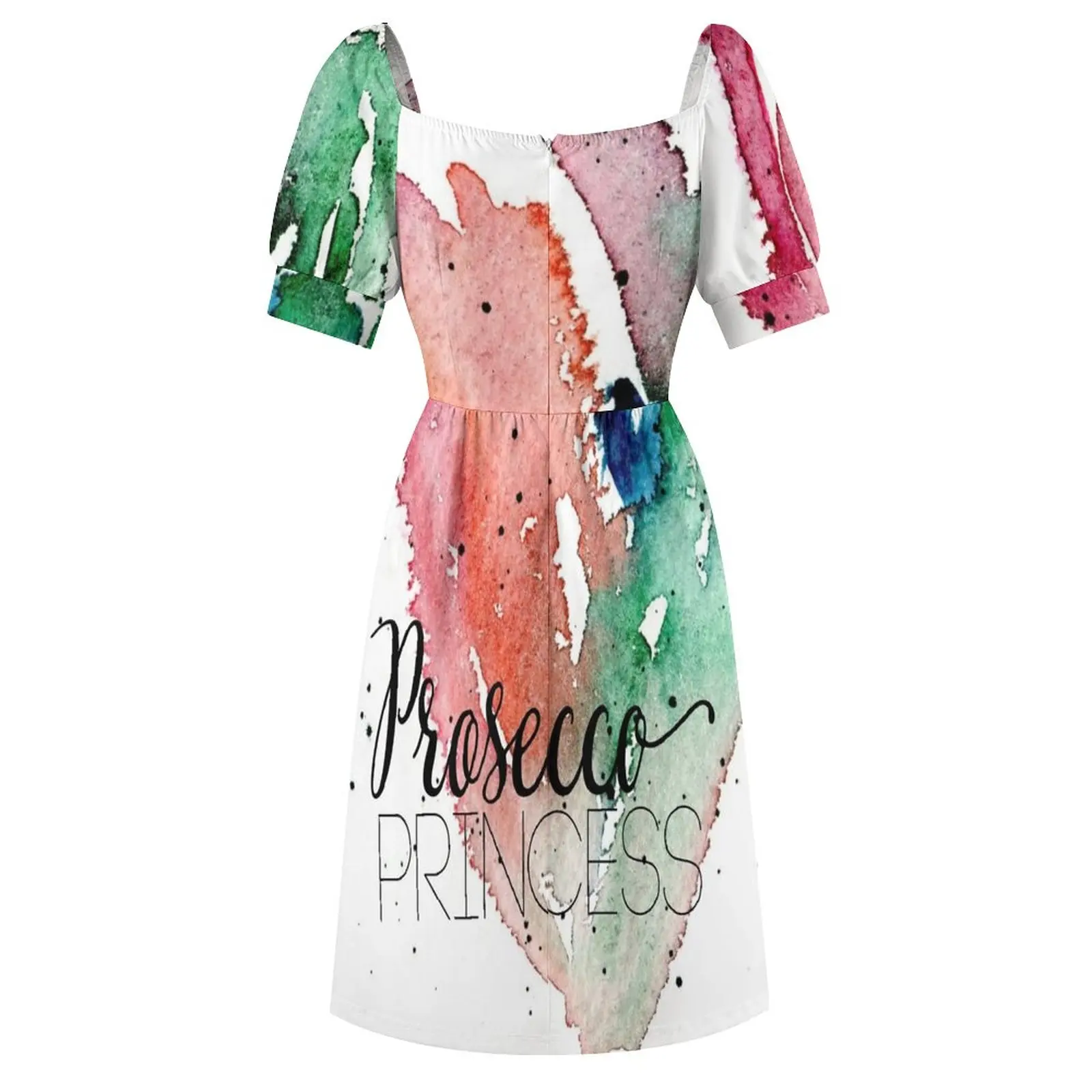 Prosecco Lover Girly Watercolor Sleeveless Dress beach dress luxury dress