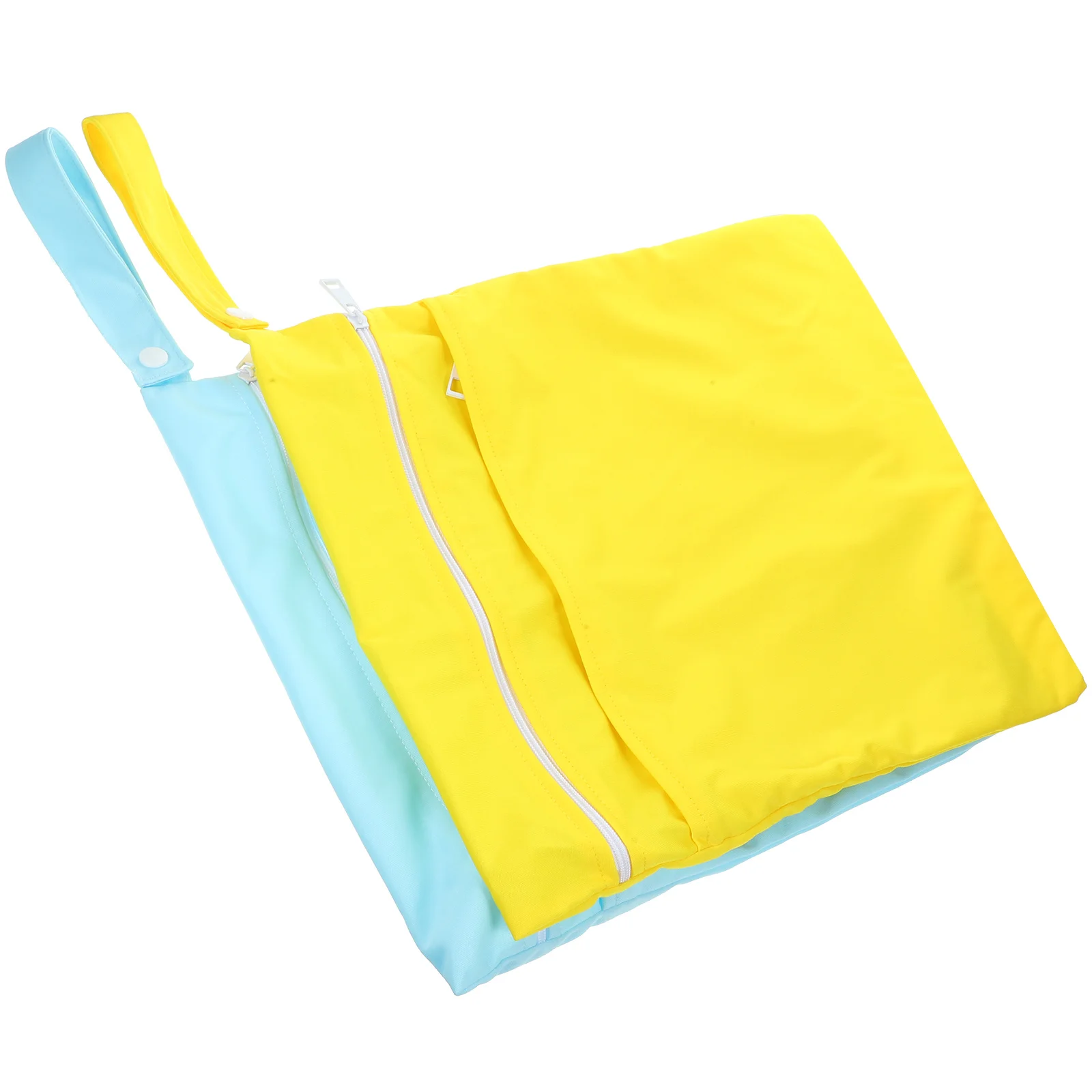 2Pcs Travel Storage Bags Waterproof Multipurpose Wet Bag Large Capacity Zipper Organizer for Swimwear Clothes Towels Shoes