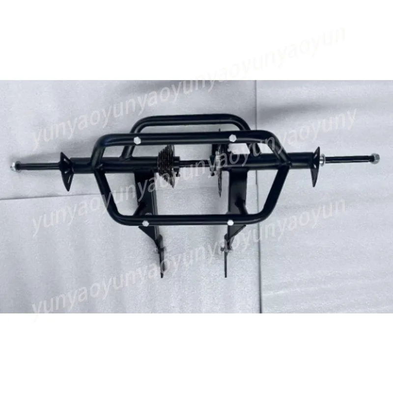 Senior Pedal Trike Rear Axle Set Spoke Wheel Hub Assembly Cargo Basket Tricycle Wheel Spare Parts