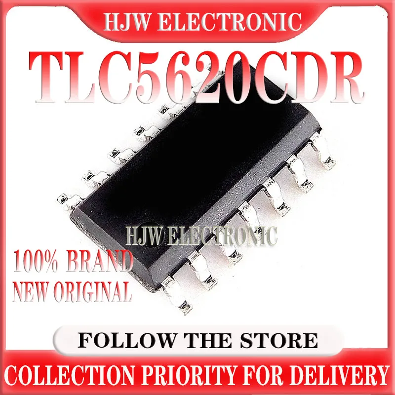 

1-10Pcs TLC5620CDR TLC5620CDR SOP-14 digital-to-analog converter (DAC) chip