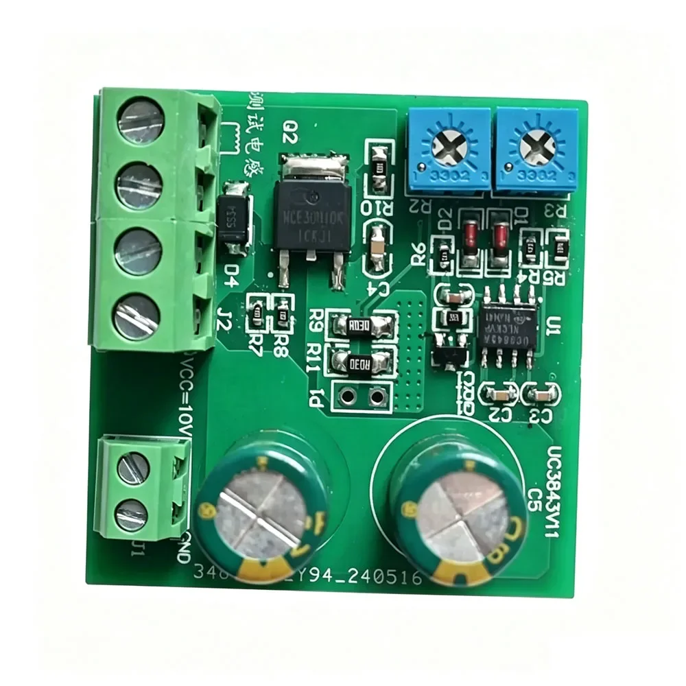 Power Inductor Tester Module V-s Volt-Second Peak Current Test Board 10V Input with Duty Cycle Adjustment