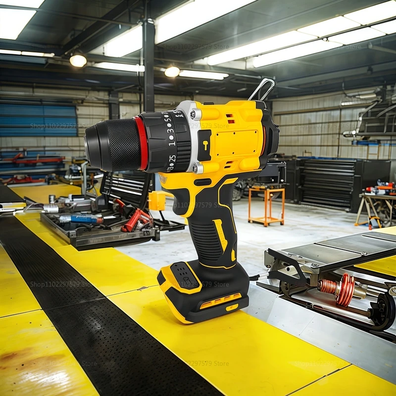 

Беспроводная аккумуляторная бесщеточная электрическая отвертка-дрель с ударным механизмом, совместимая с аккумуляторами Dewalt, для домашнего ремонта и DIY-проектов.