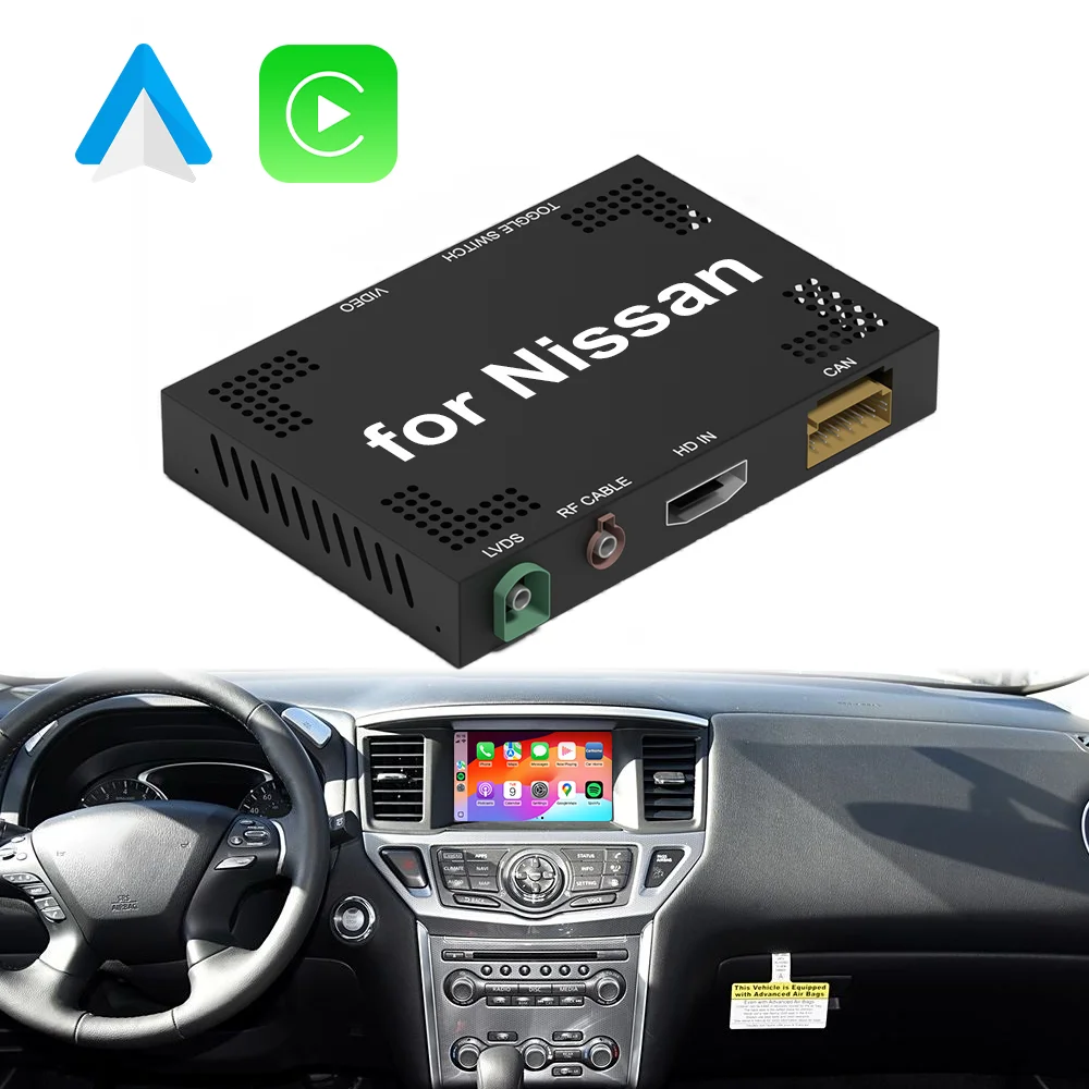 Pathfinde Teana MURANO Duke GTR 350Z 370Z electrónica automática inalámbrica Carplay Android Auto para Nissan kits de integración automática