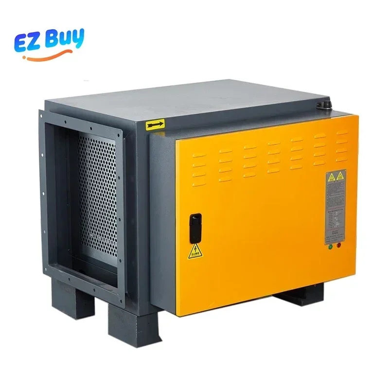 Coffee Roaster Filters Kitchen Smoke Odor Grease Electrostatic Air Purifier 2350CFM/h Air Through Oil Mist Collector