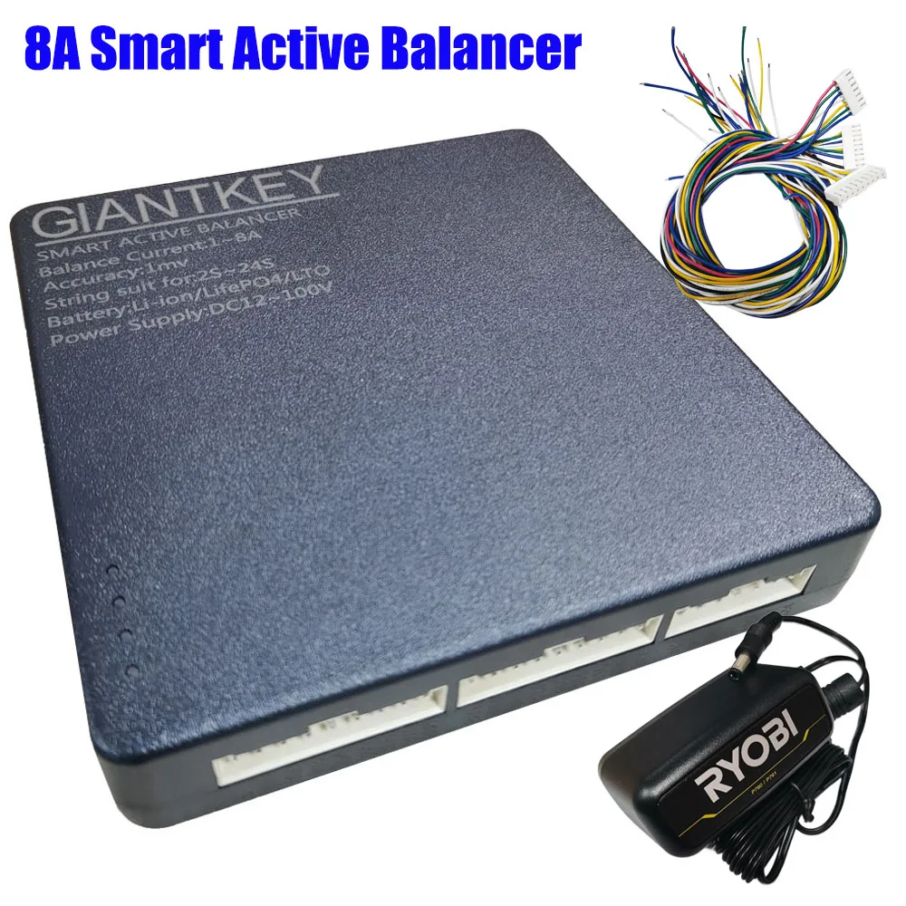 Giantkey-Égaliseur d'Équilibre avec BT Andrea 4A 8A 10A 15A BMS articulation on Lifepo4 LTO pour 2S ~ 24S, Bluetooth Smart Active Neey Balancer