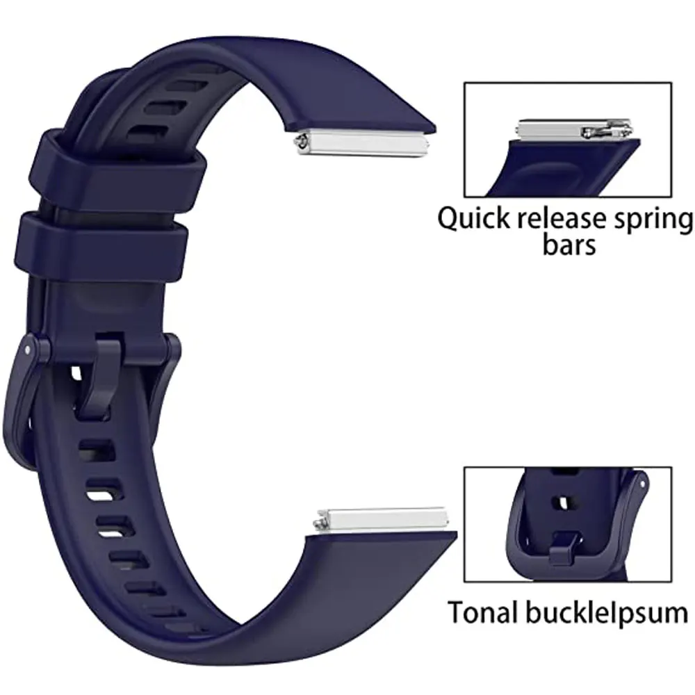 Gelang Olahraga Silikon untuk Huawei Gelang Jam 7 Tali Aksesori Gelang Tangan untuk Huawei Band 7 Jam Tangan Korea