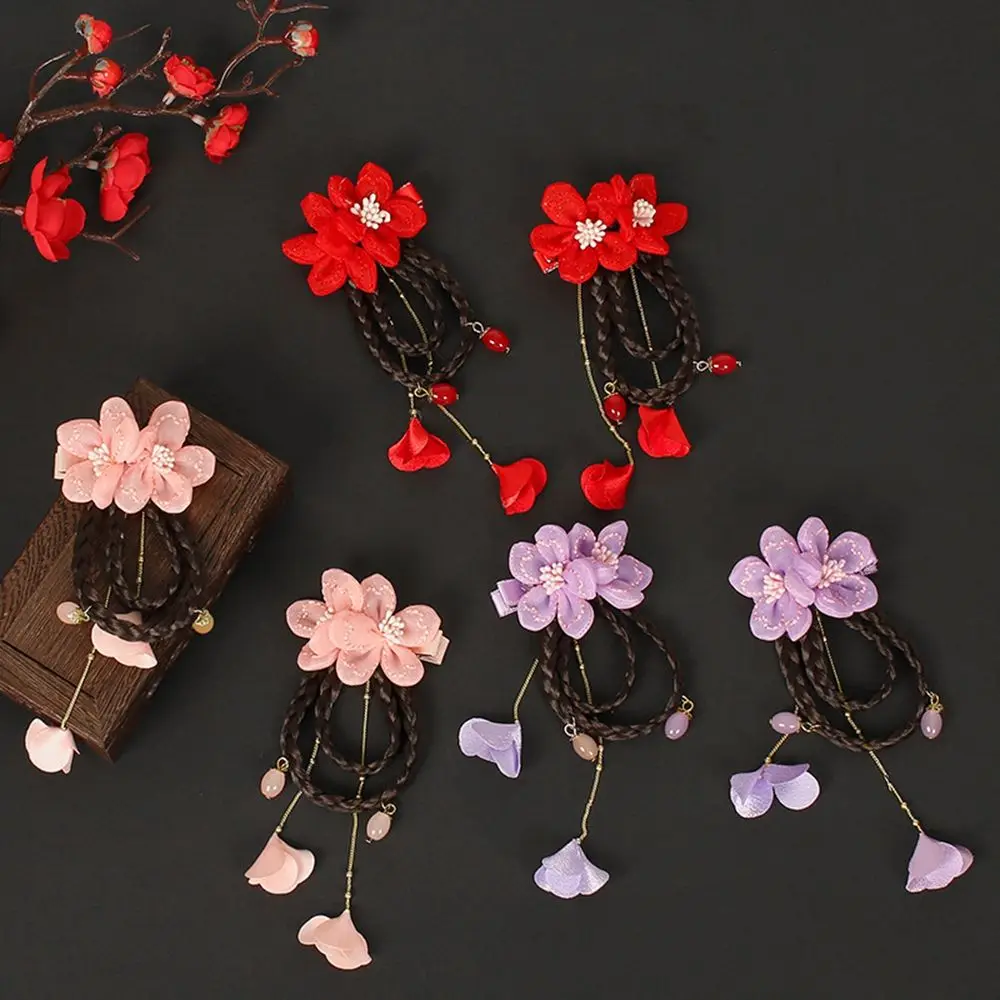 Accessories Chinese Style Hair Clip Hanfu Headdress Baby Wig Hairpin Bow Hair Clip Child Hair Accessories New Year Headdress