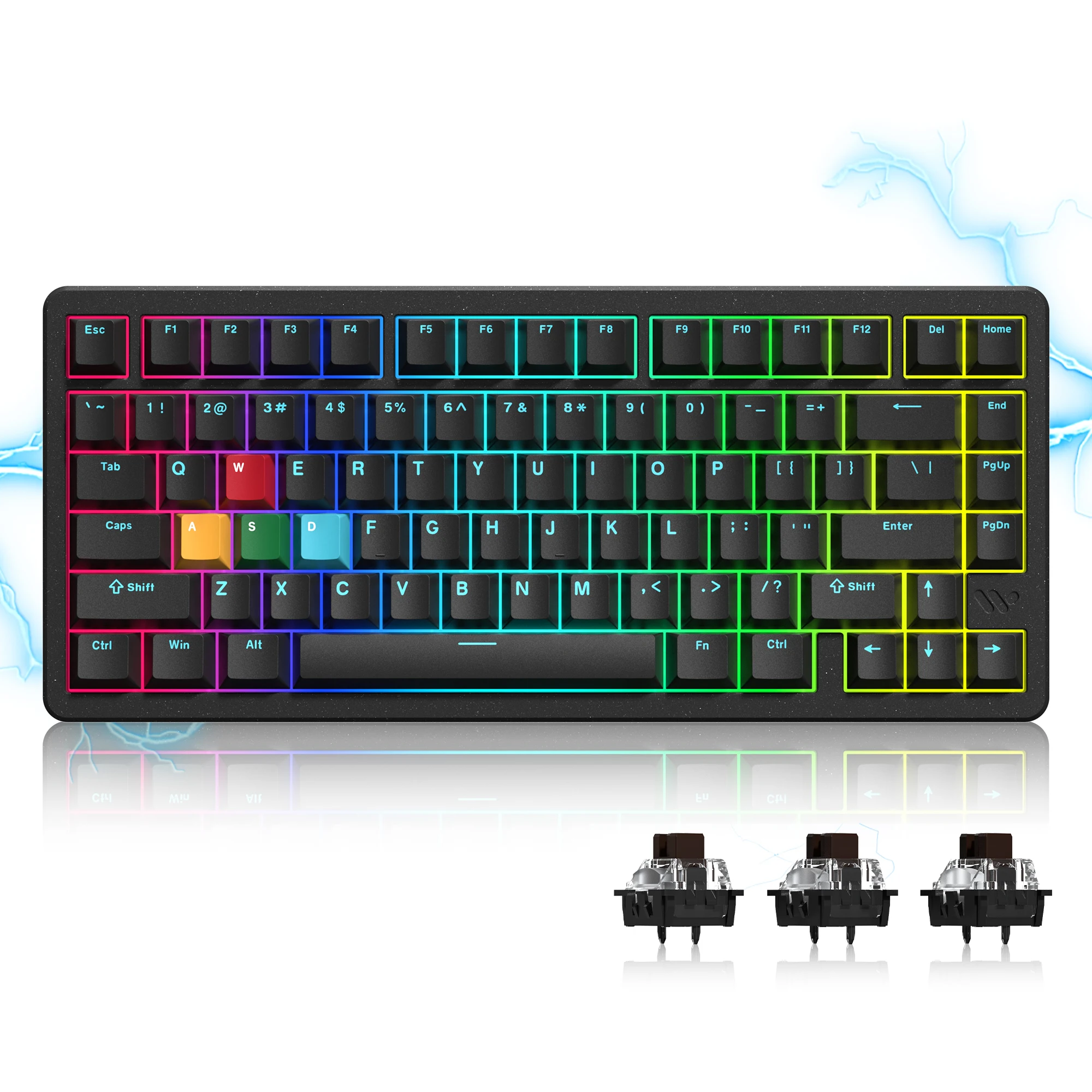 Womier SK75 TMR/HE ホール効果キーボード 75% ワイヤレスメカニカル