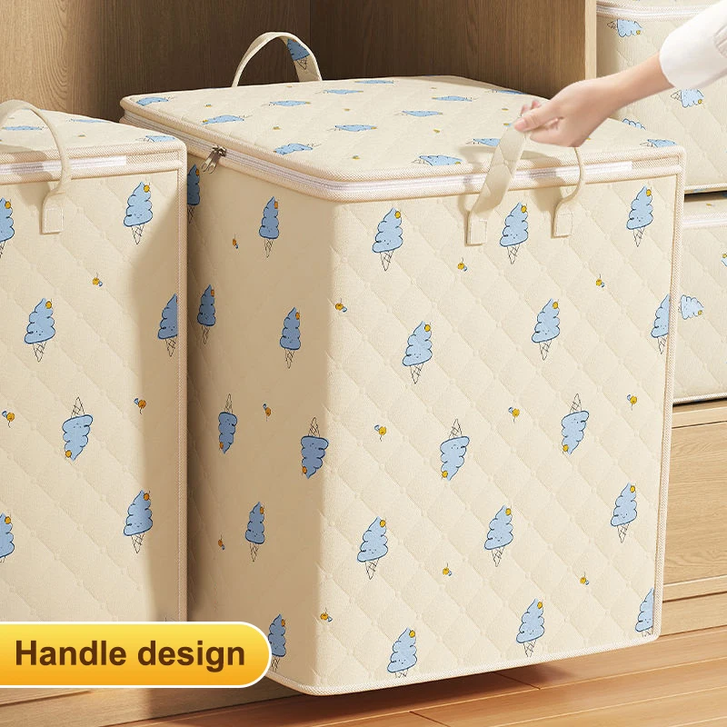 Borsa portaoggetti per trapunta Coperta per piumino di grande capacità Borse per smistamento pieghevoli Organizzatore di vestiti antipolvere impermeabile Borsa per spostamento domestico