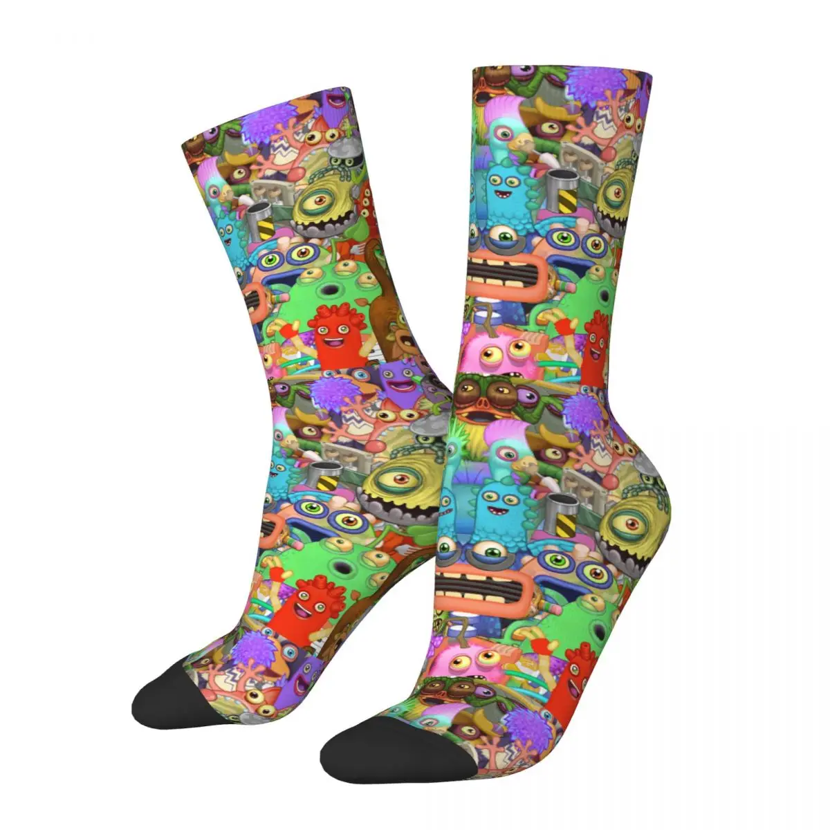 Fashion Men's Socks Harajuku My Singing Monsters Music Game Sock Graphic Women's Socks Spring Summer Autumn Winter