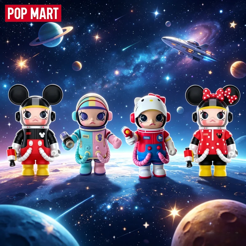 

POP MART Jasmine Astronaut Generation4 — милый и очаровательный персонаж, классический и высококачественный товар, идеально подходит для праздничных подарков, коробка-сюрприз.