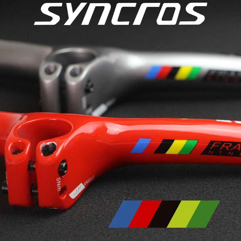 syncros Spark RC WC N1NO Limited Edition Bike -8/-17/-25 degree One-shaped Integrated Handlebar Carbon Fiber MTB Bicycle Parts