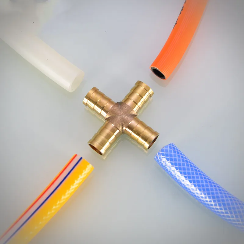 황동 바브 파이프 피팅 스트레이트 엘보 T Y 모양 2 3 웨이 커넥터 어댑터 4mm ~ 19mm 8/10/14/16mm 호스 구리 튜브 감소