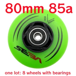 free shipping inline skate wheel roller skate wheel 85A 90A FSK 90A skating wheel