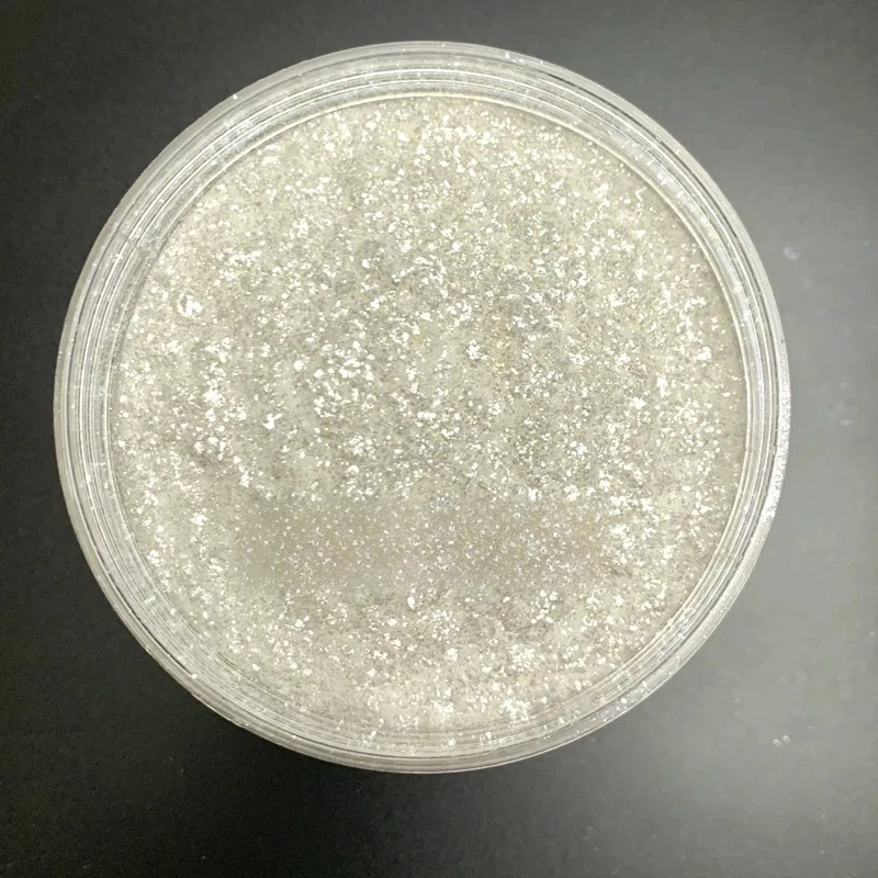 White Pearlescent Powder Artistic Paint Color Powder No Toxic Corrosion Resistant Printing Leather Painting Rubber Joint Sealing
