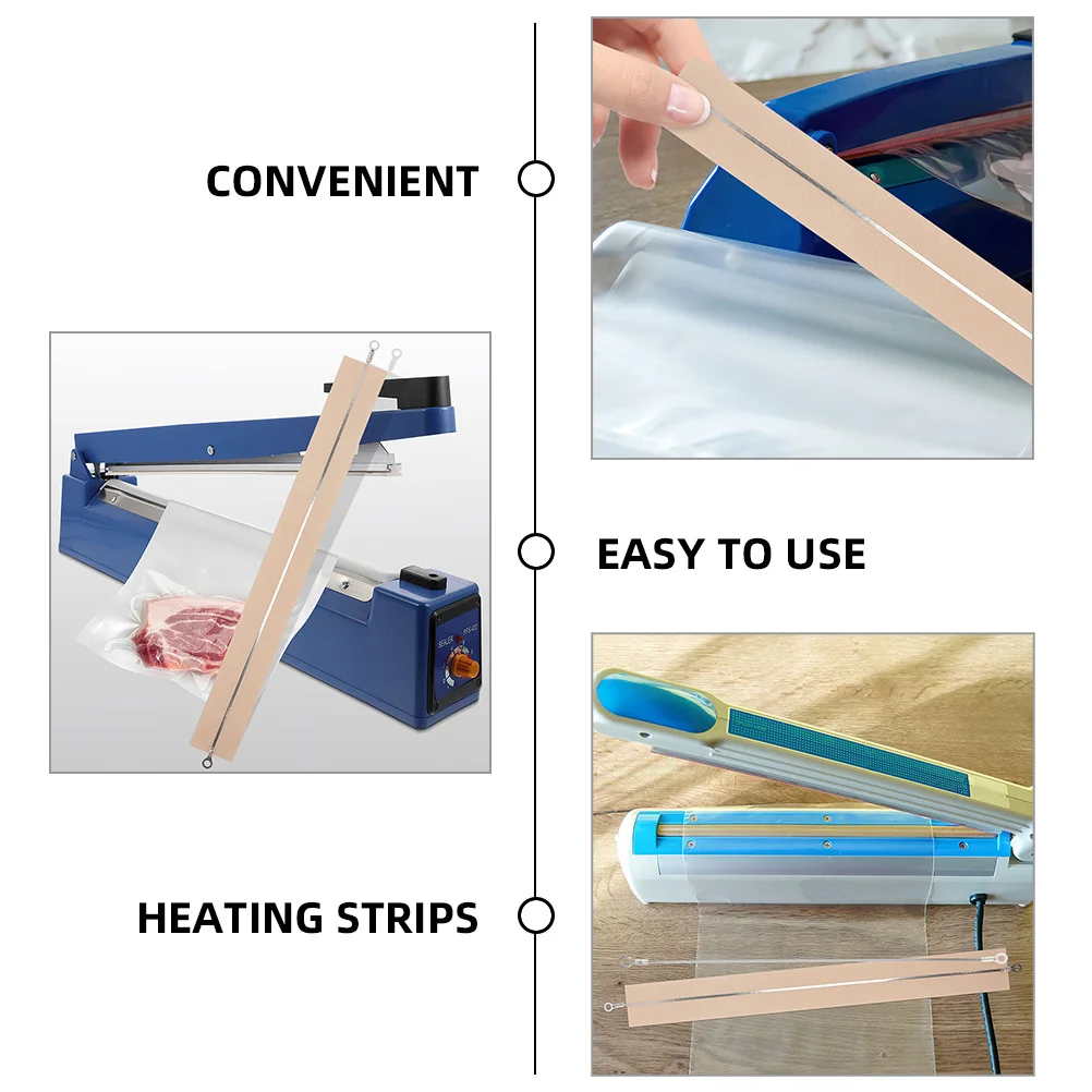 

6pcs Heating Element Replacement Strip For Hand Pressure Sealing Machine Heat Parts Repair Kit Fast Heating Lightweight Durable