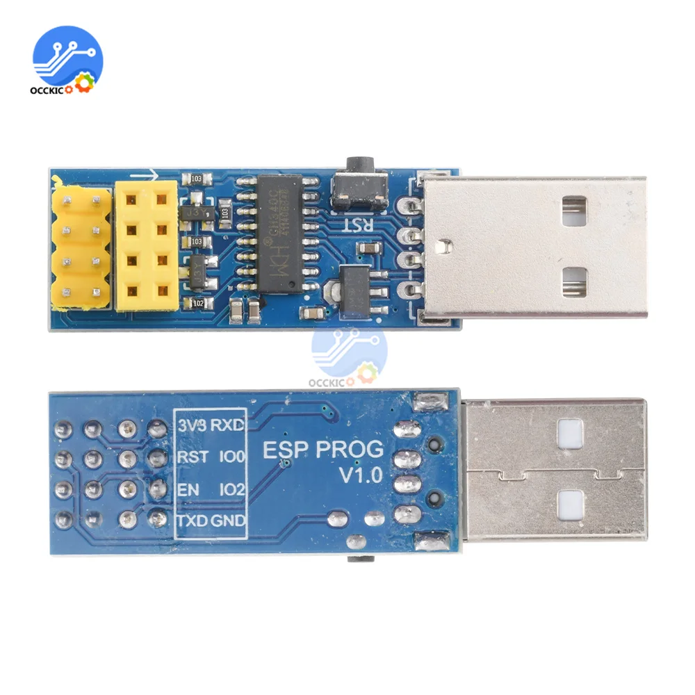 DIY kit CH340C ESP8266 ESP-01 PROG WIFI Module Downloader Adapter