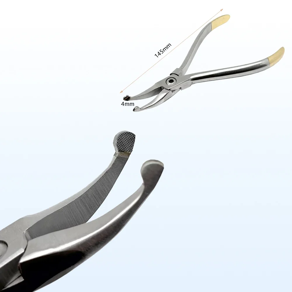 Stainless Steel Howe Dental Forceps Curved Tip Multi Purpose Utility Pliers Dentistry Endodontic Orthodontic