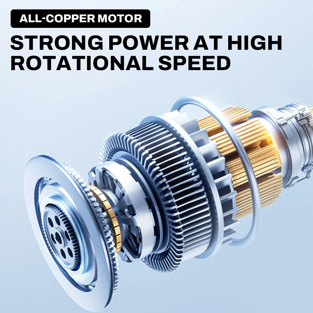 2000W Electric Brushless Turbo Fan Blowers Cordless 500000RPM Air Blower Violent Power Tools for Makita 18V Battery Air blow gun