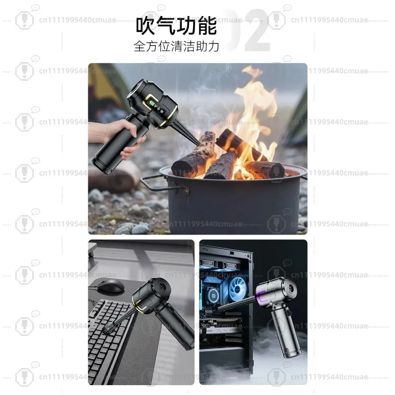 Brushless Handheld Car Vacuum Cleaner, LCD Display High Suction Power Blower, Portable Dust Blower for Car Home