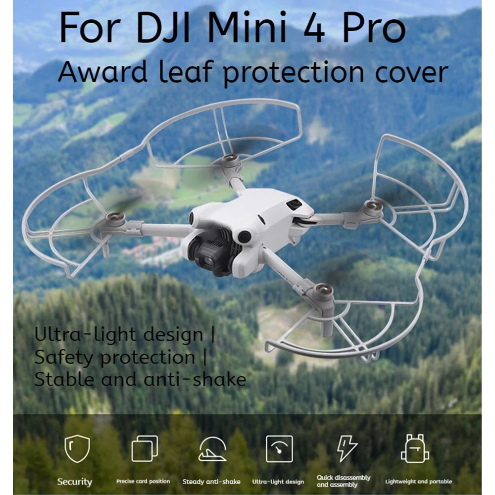 

Для DJI mini 4 pro протектор пропеллера дрона удар кольцо пропеллера Защитный кольцо для DJI mini 4 pro Аксессуары