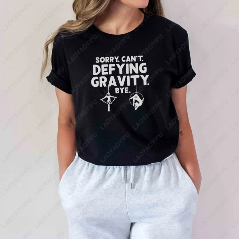 Aerial Silks Hoop Aerialist Dancer Tees Lyra Yoga Trapeze Arts Circus Gift Tops Men Women High Quality Cotton Casual Cute Tshirt