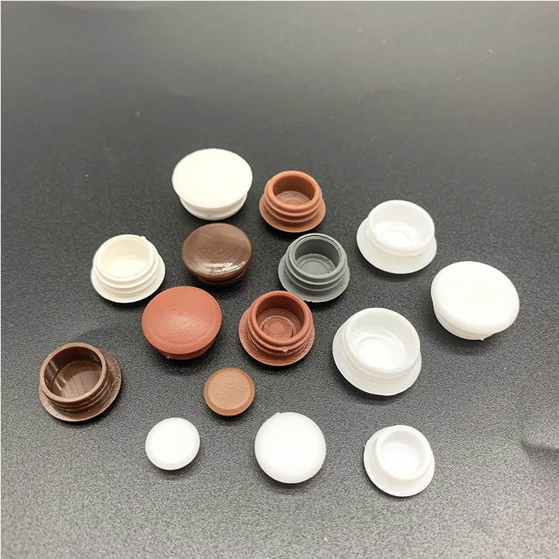 10pcs Round Plastic Hole Plug 5-18mm Dust Sealing Hole Cap Protection Gasket Covers Caps For Pipe Table Furniture image 6