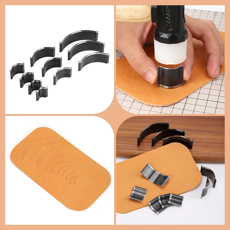 WUTA Leather Round Corner Cutter Leather Wallet Corner Punch Trimmer 1/4 Round Bag Arc-shaped Edge Cutting Knife Mold