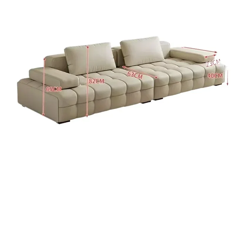 

Italian sofa minimalist, living room light luxury villa, small apartment modern