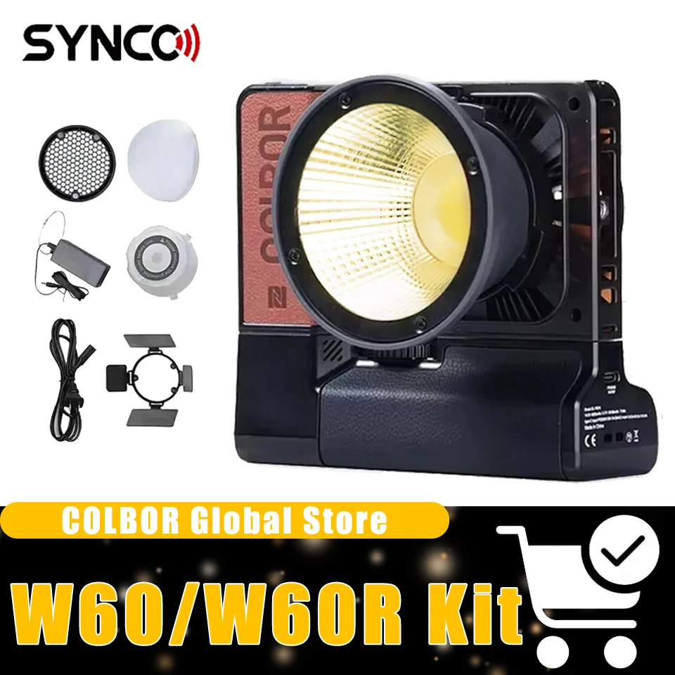 

COLBOR Wonder Kit W60 RGB видеосвет для фотосъемки, заполняющий свет, встроенный NFC с батарейным основанием для съемки видеоблогов на открытом воздухе в студии