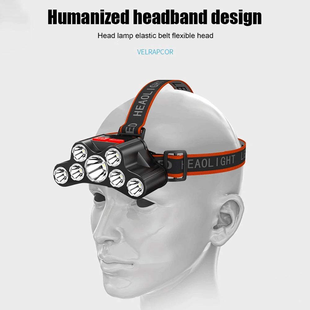 AliExpress High Brightness Head Light 7 LED Flashlight USB Rechargeable 300LM Torch Cycling Light Waterproof Camping Hiking Headlamps