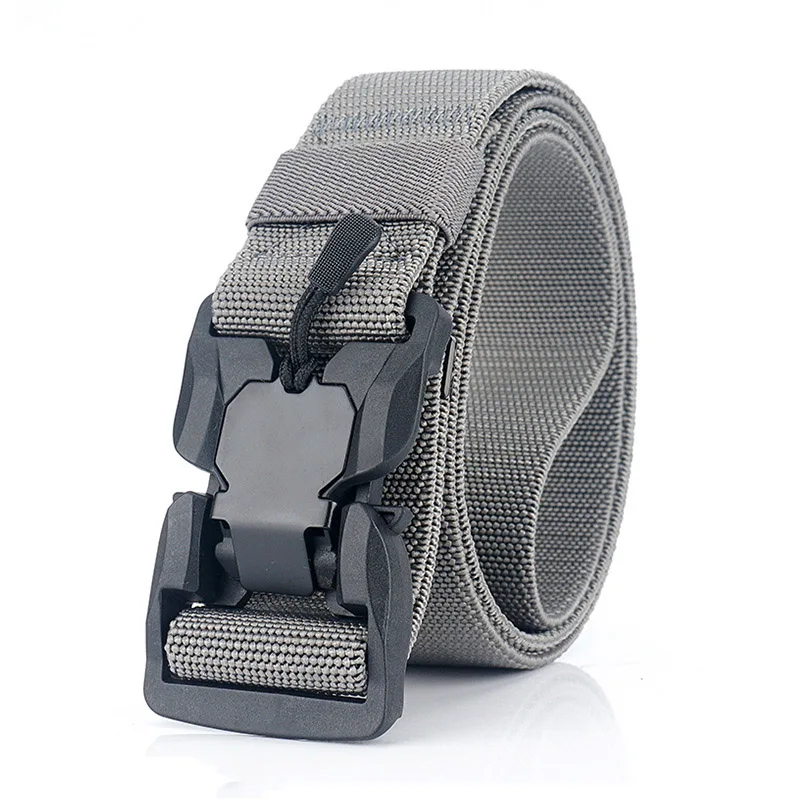 Neue Männer Gürtel Outdoor Jagd Schwarz Militärische Taktische Quick Release Magnetische Schnalle Multi Funktion Leinwand Nylon Taille Gürtel Strap – Detail 8