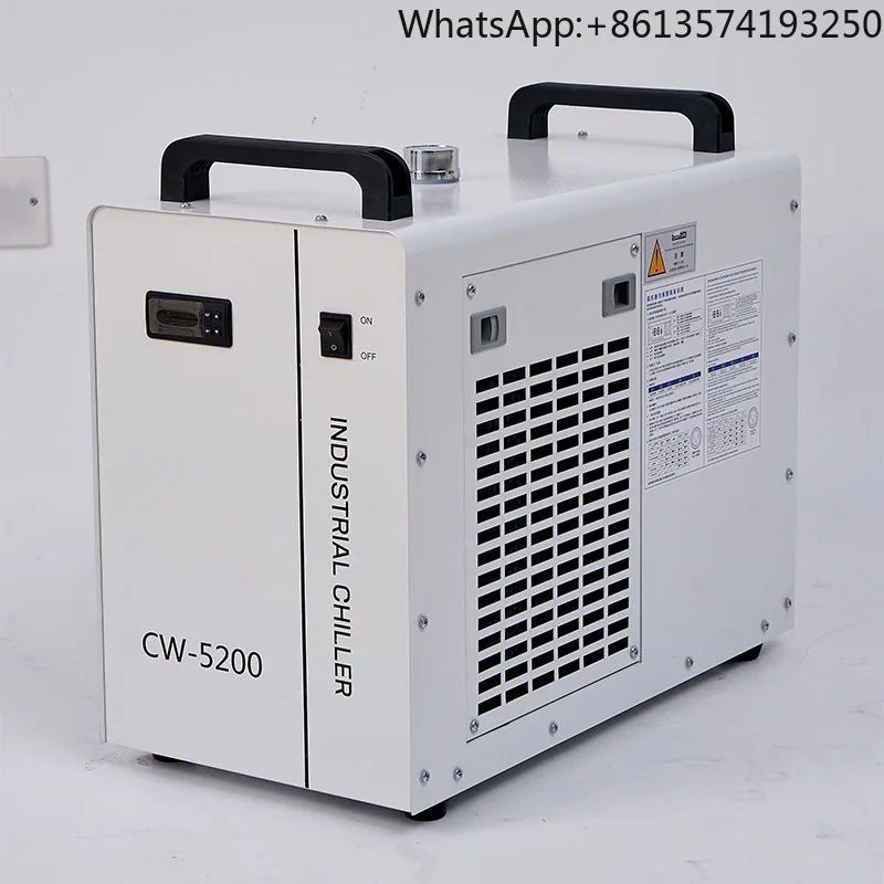 CW-5200 Dual-out  Chiller 220V 50Hz/60Hz 1750W Cooling Capacity ±3℃ Temperature Control Accuracy New Condition Core Pump