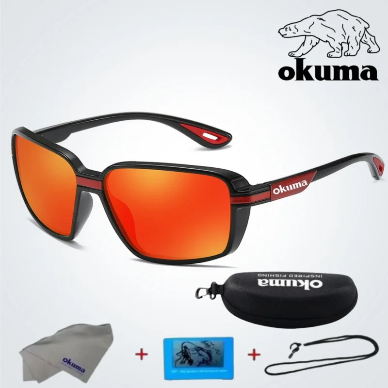 OKUMA New Outdoor Sports Cycling Unisex Polarized Sunglasses 433 Driving Fishing Sunglasses
