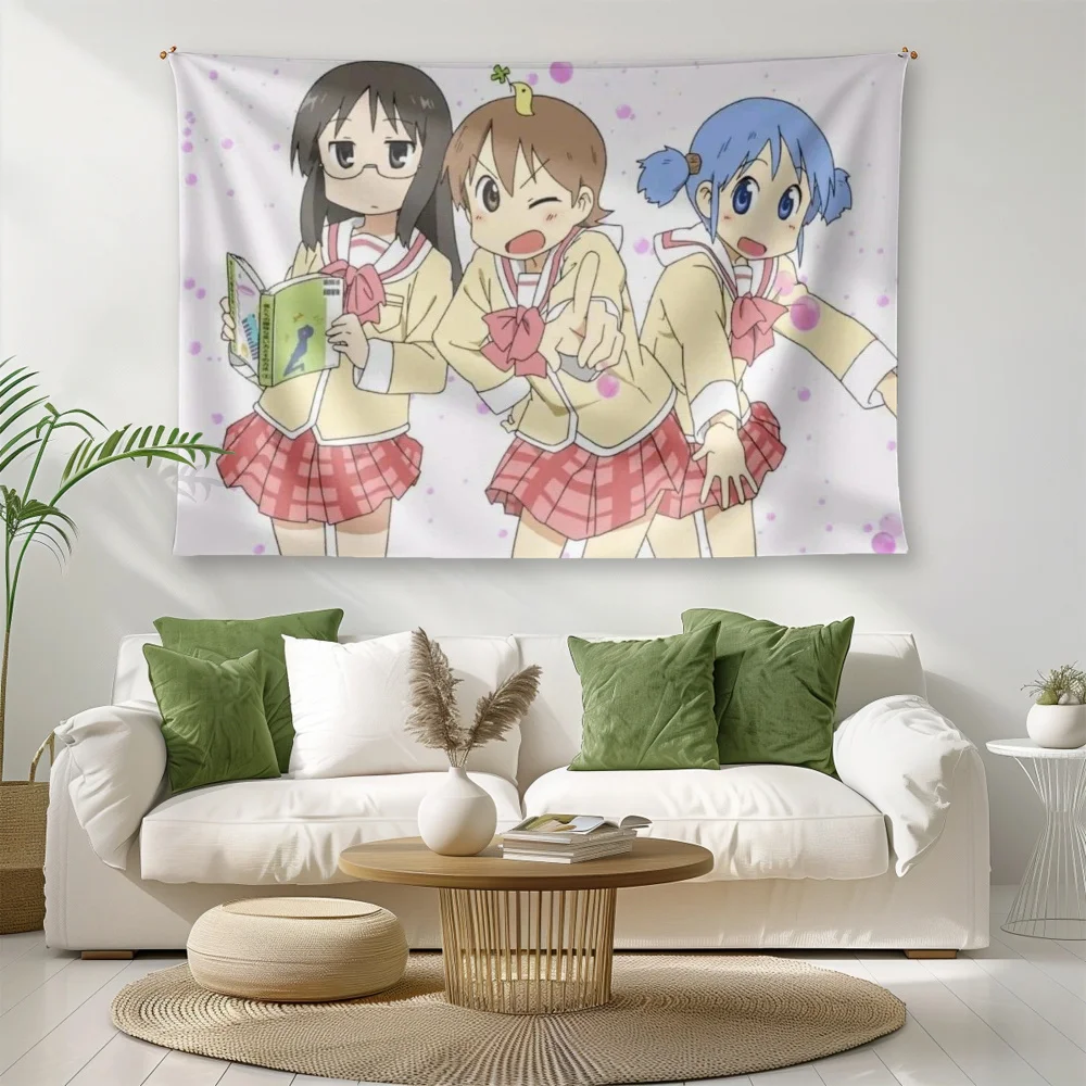 1 pieza de tapicería de anime N-Nichijou My Ordinary Life, decoración de pared Kawaii, decoración estética para habitación, artículos de decoración para habitación