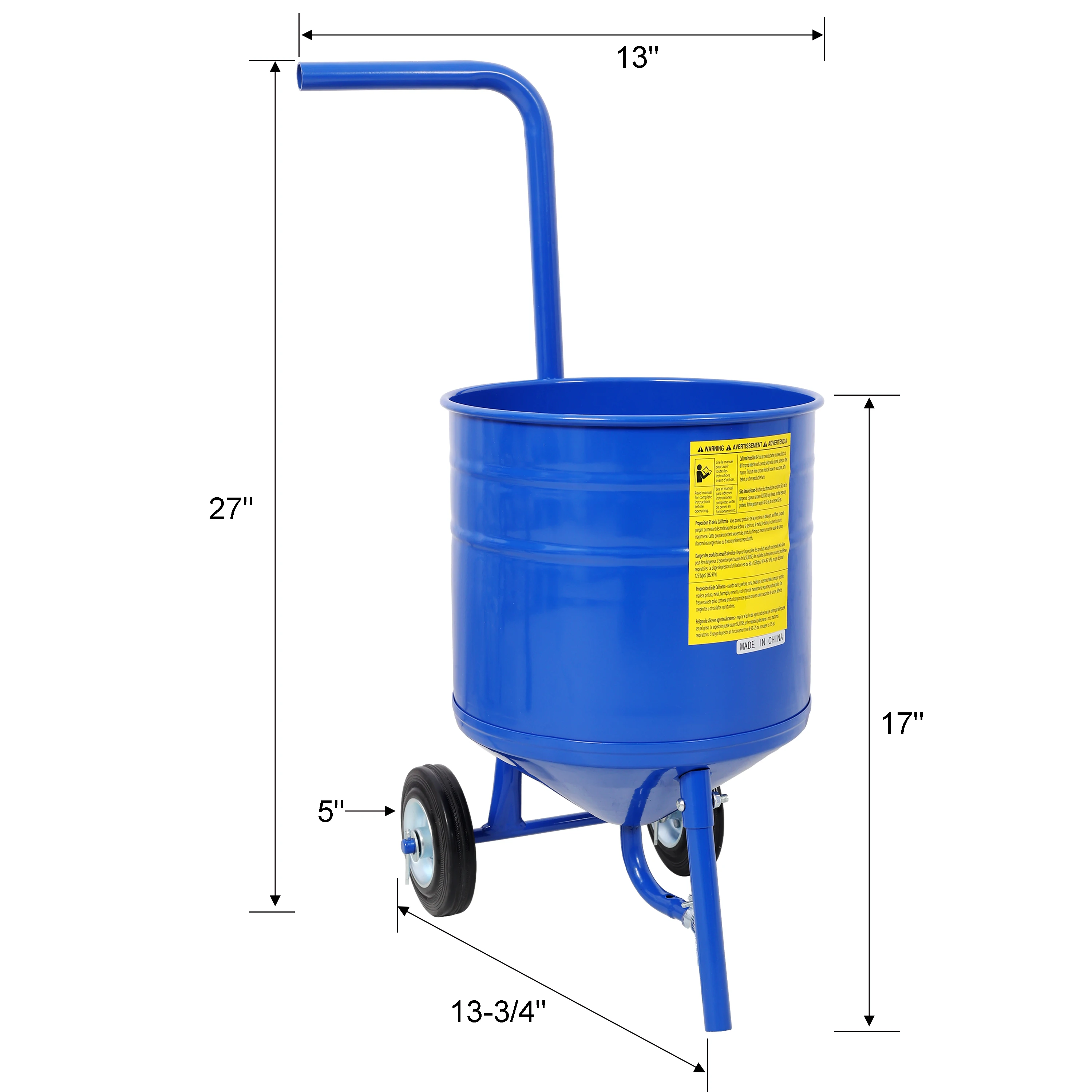 50 Lbs Siphon Feed Sandblaster Kit, Blue Portable Abrasive Blasting Machine with 9.8FT Hose, Cast Aluminum Blasting Gun,Used for Removes Paint, Surface Rust