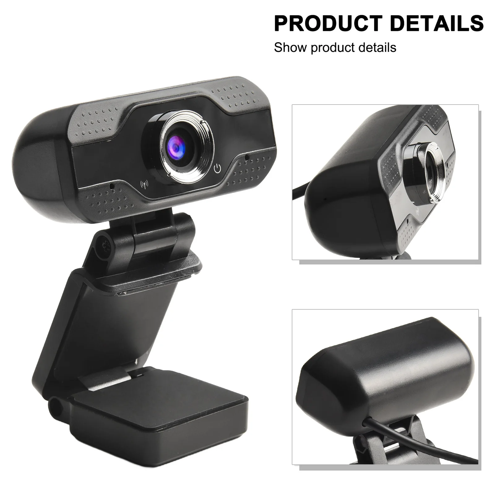 Full HD Webcam 1080P Laptop Computer PC Web Cam Camera Built In Microphone For Video Calls Conference Live Work Tripod